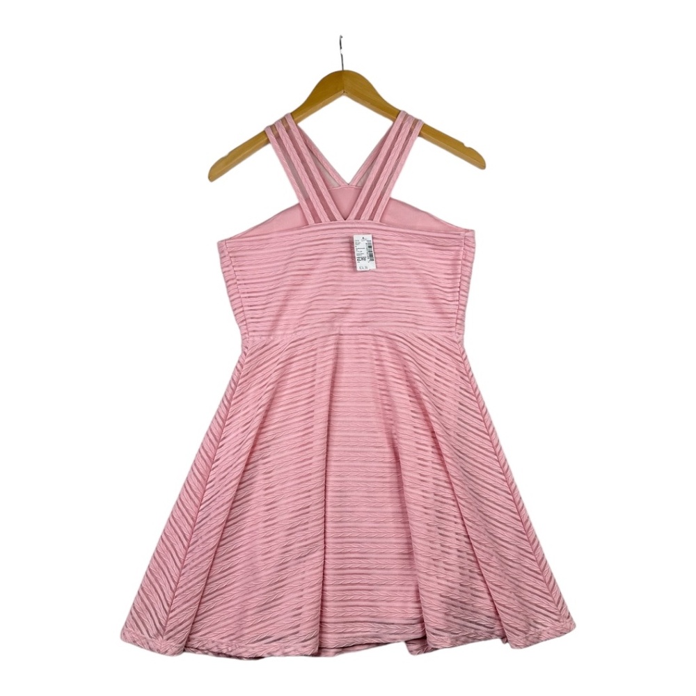 NWT The Children's Place Girls Textured Halter Dress LT Plum Size XL 14 - Picture 2 of 5